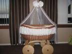 Beautiful Moses Basket. Moses Basket Suitable from 0-9....