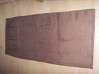 3 X Chocolate Brown Slot Top Voile Panels